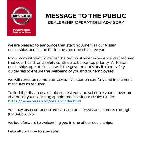 Find A Dealer Nissan Philippines